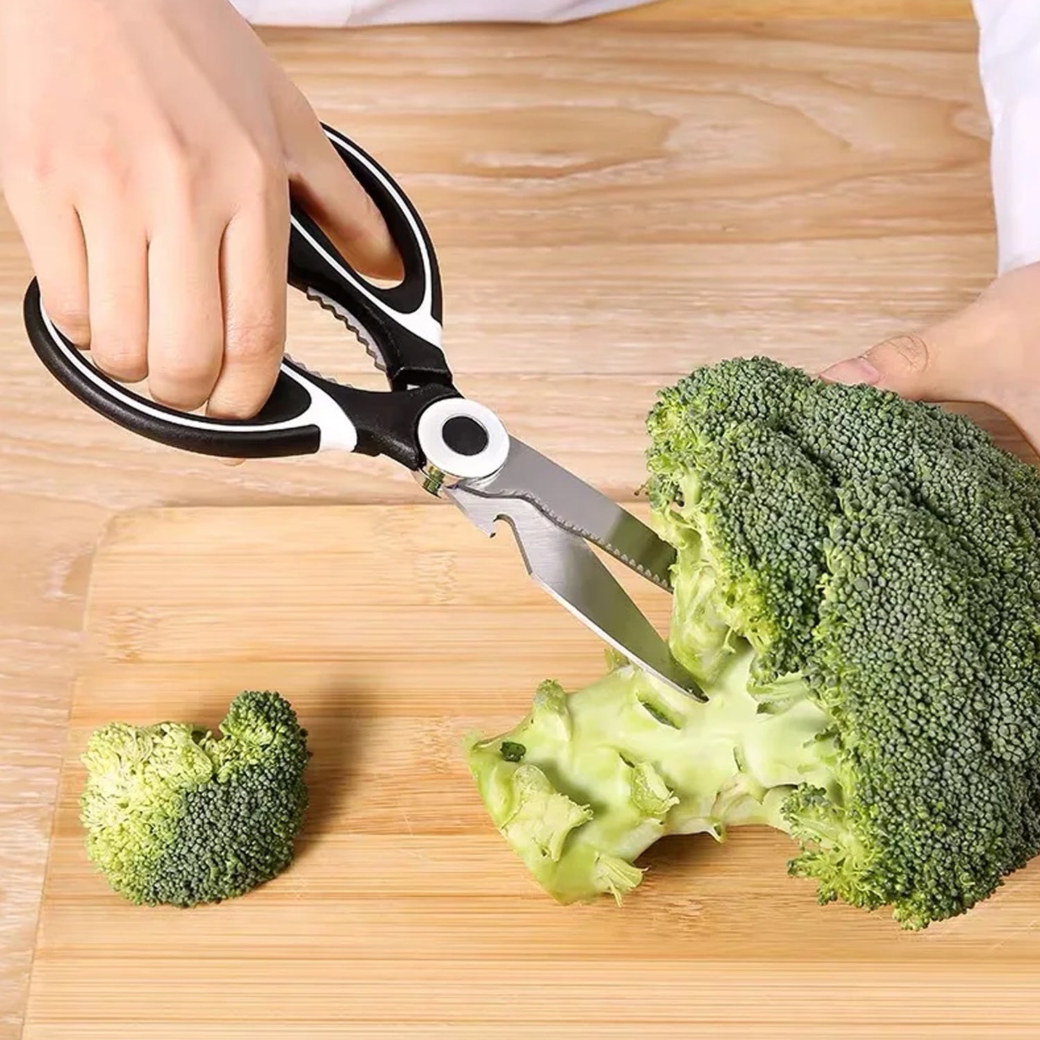 3 in1 Multi-Function Kitchen Household for Vegetables, Fruit, Cheese & Meat Slices with Bottle Opener Stainless Steel Sea Food Scissor (1 Pc ) 3 in1 Multi-Function Kitchen Household for Vegetables, Fruit, Cheese & Meat Slices with Bottle Opener Stainless Steel Sea Food Scissor (1 Pc )
